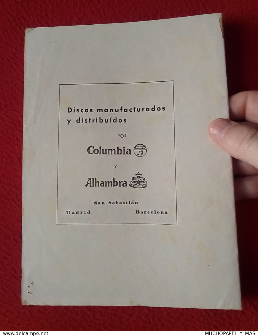 ANTIGUA REVISTA O SIMIL SARITA SARA MONTIEL CANCIONES DE LA PELÍCULA EL ÚLTIMO CUPLÉ CANCIONERO CINE..ACTRIZ...ACTRESS.. - [4] Themes