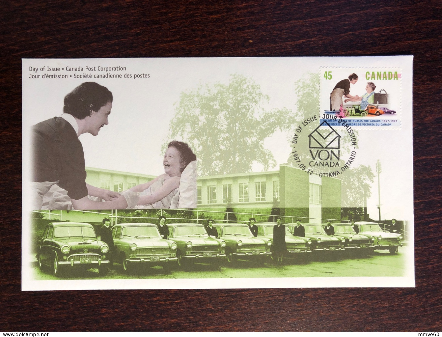 CANADA FDC COVER 1997 YEAR NURSES HEALTH MEDICINE STAMPS - Covers & Documents