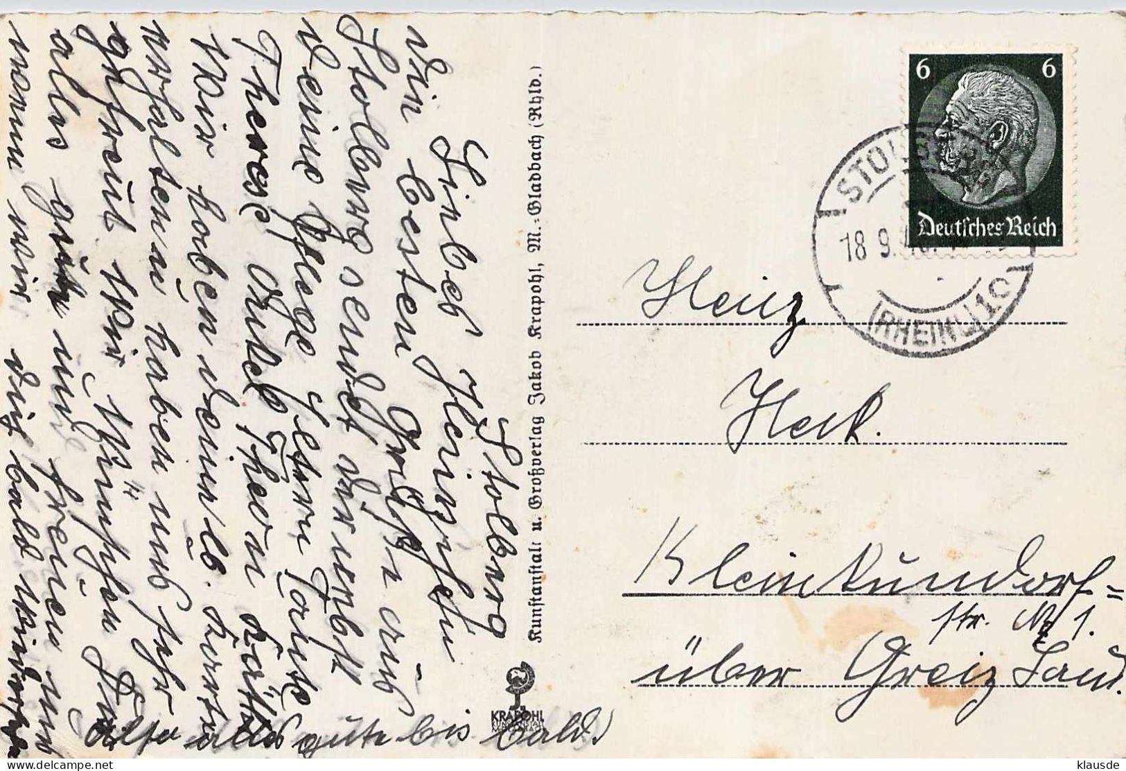 Stolberg - Burg Gel.193? - Stolberg