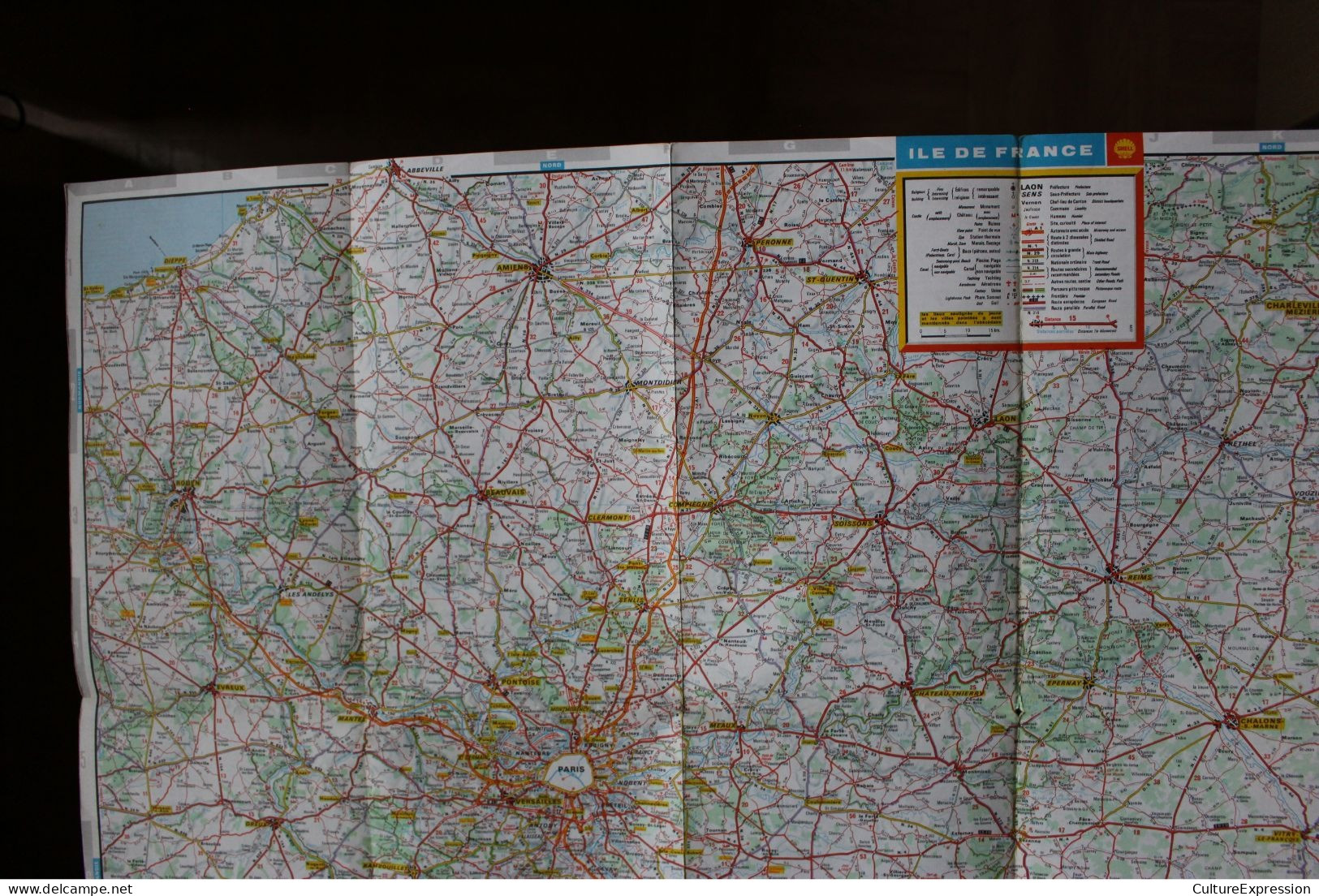 Cartoguide Shell Berre-France N° 4 Île De France 1970 - Maps/Atlas