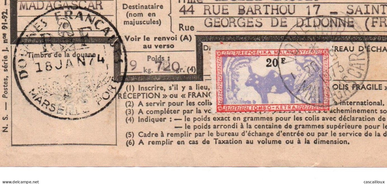 Timbres De MADAGASCAR - Segnatasse