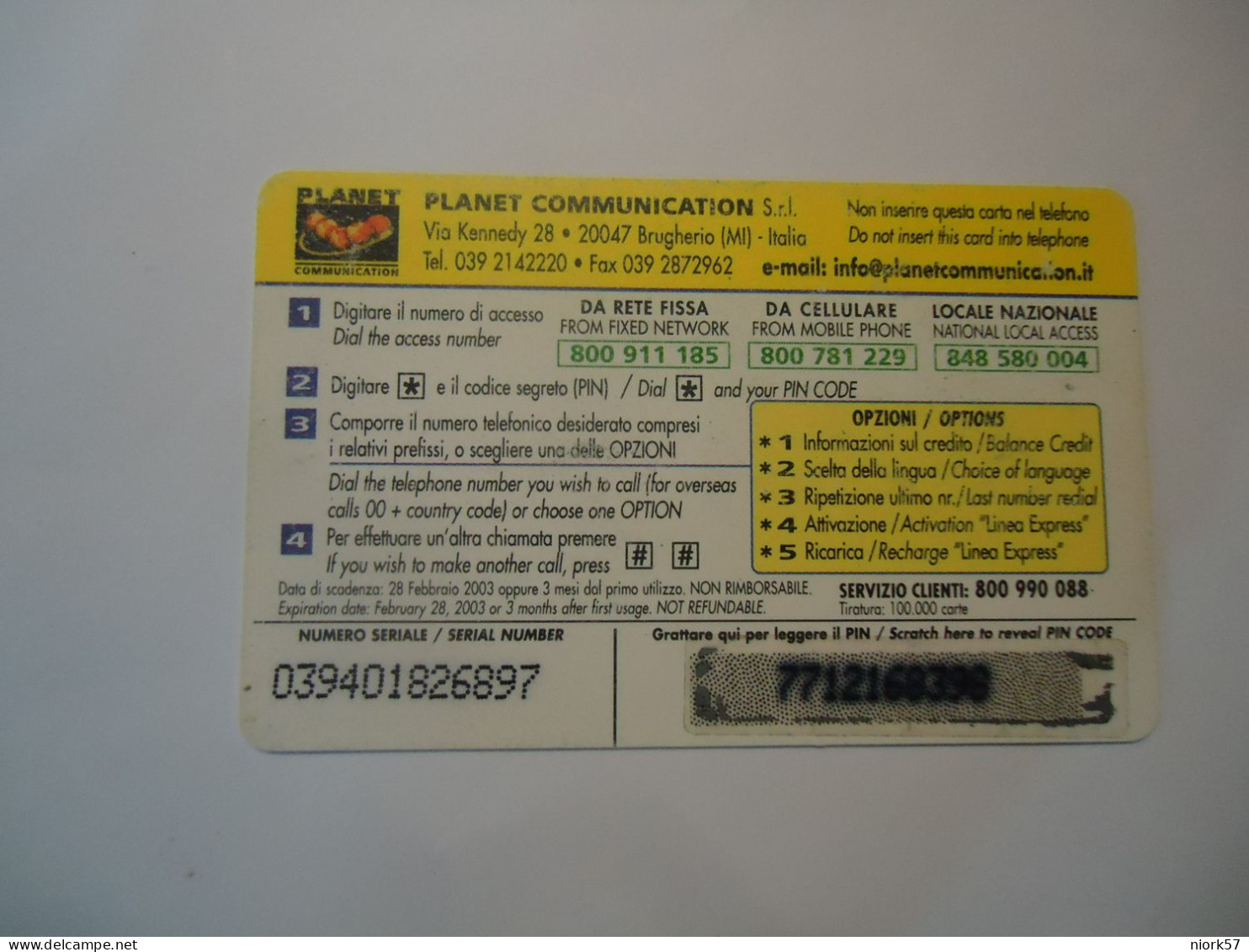 ITALY PREPAID USED     PHONECARDS CAR CARS FORMULA    LIONS - Voitures