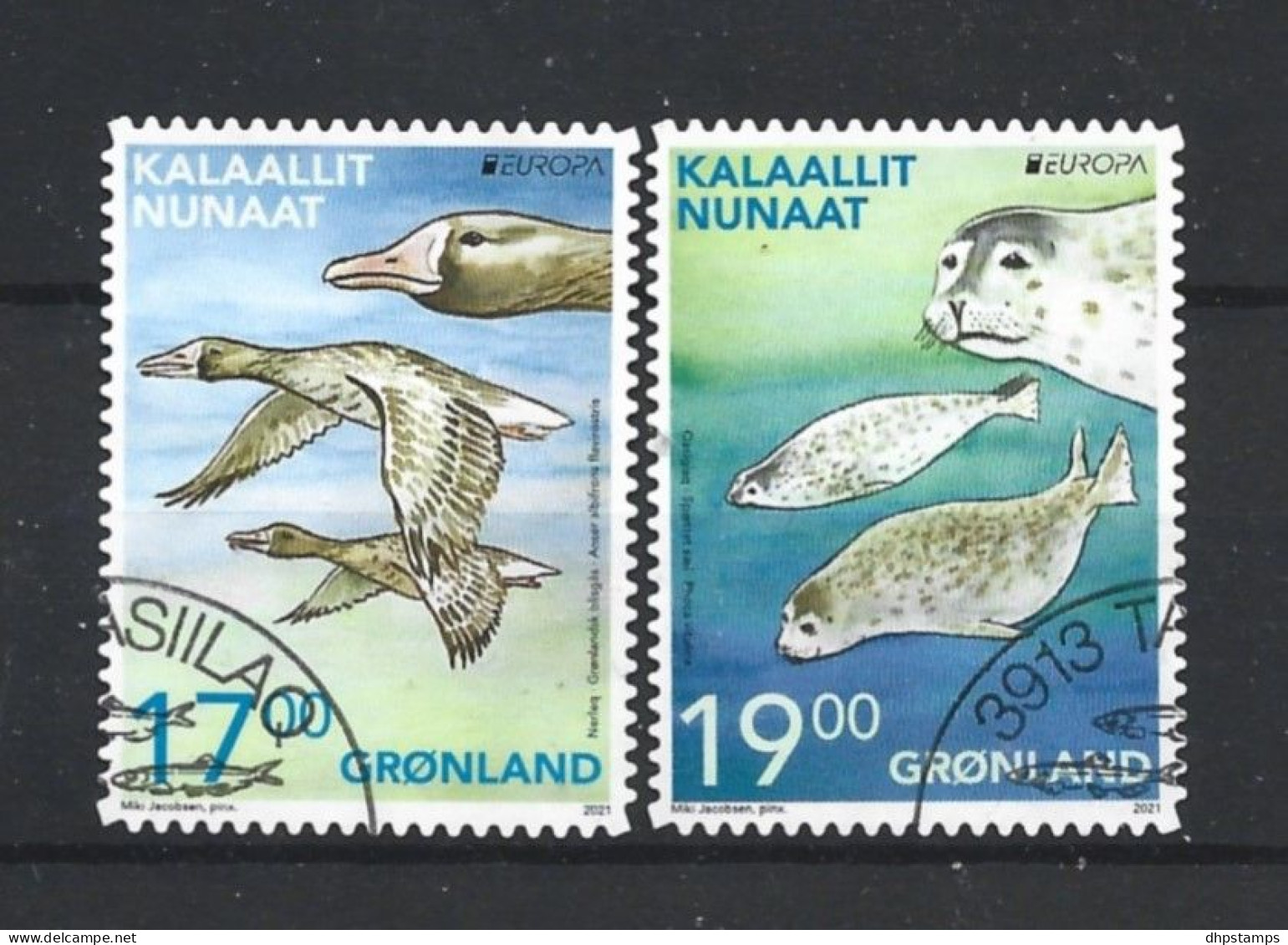 Greenland 2021 Europa Endangered Wildlife S.A. Y.T. 854/855 (0) - Oblitérés