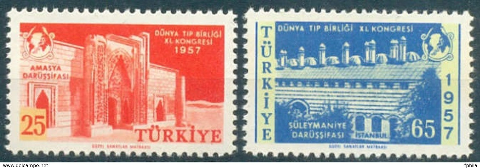 1957 TURKEY 11TH CONGRESS OF THE WORLD MEDICAL ASSOCIATION MNH ** - Ungebraucht