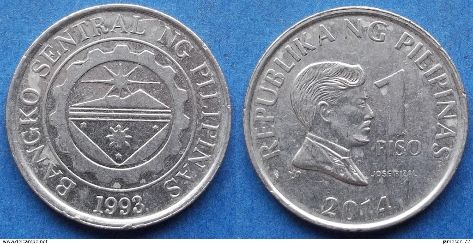 PHILIPPINES - 1 Piso 2014 "Jose Rizal" KM# 269a Monetary Reform (1967) - Edelweiss Coins - Filipinas