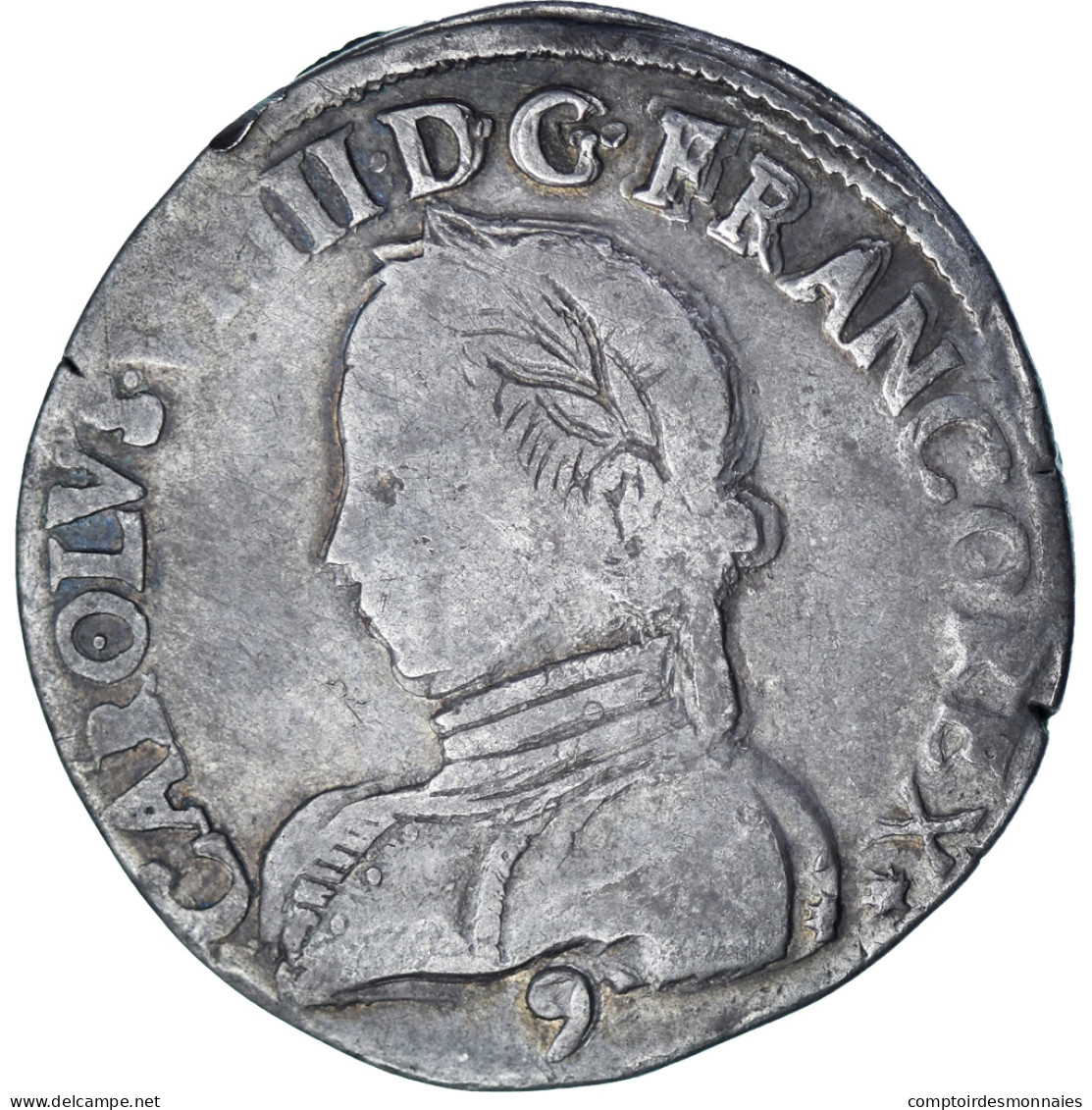 France, Charles IX, Teston, 1563, Rennes, 2nd Type, Argent, TB+, Gadoury:429 - 1560-1574 Charles IX