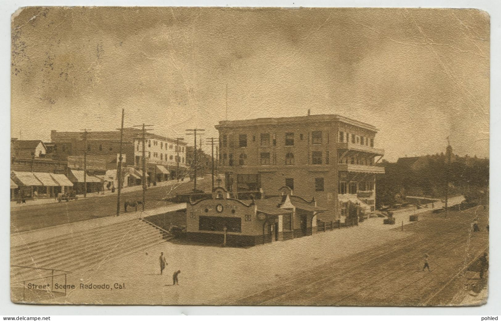 01190*USA*LOS ANGELES*CALIFORNIA*RADONDO BEACH*STREET SCENE*1915 - Los Angeles