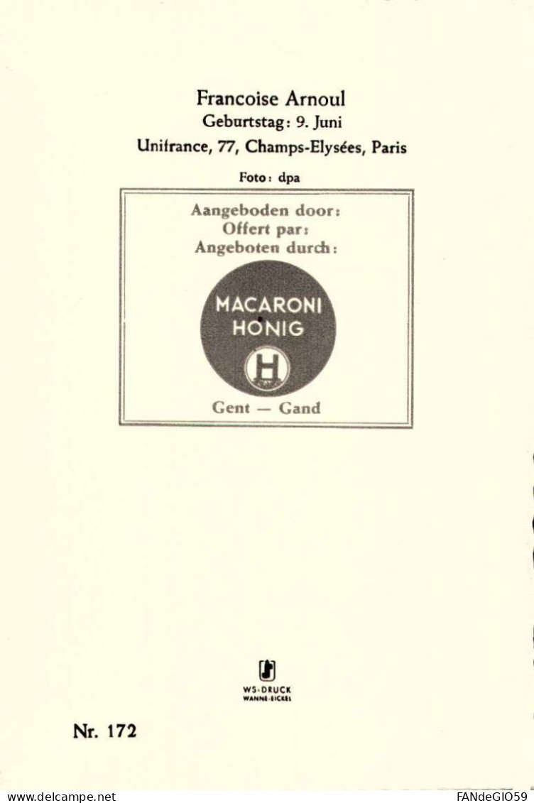 FRANCOISE  ARNOUL  //// 35   // VOIR  CONDITION - Artistes