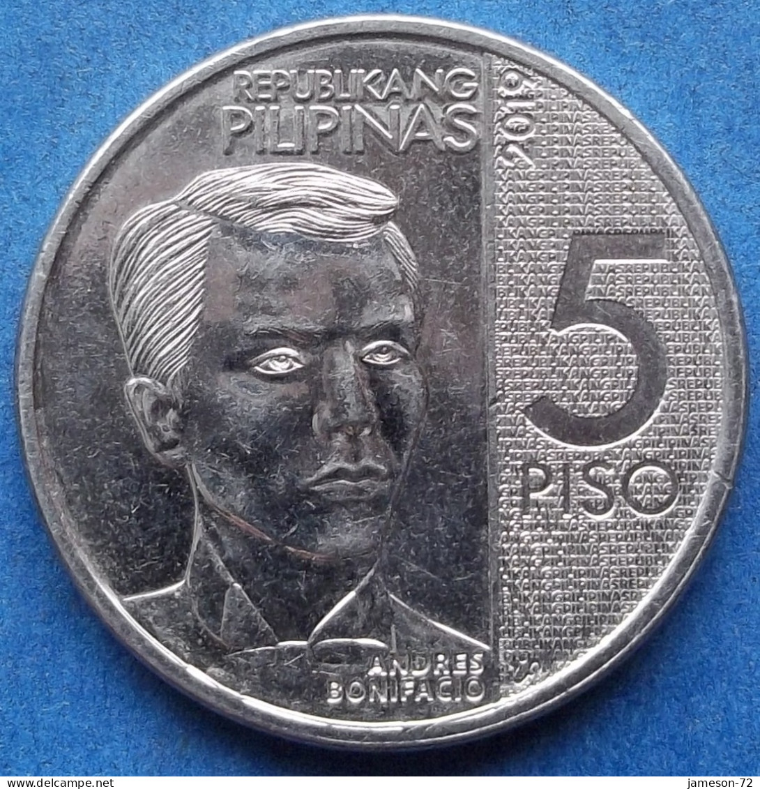 PHILIPPINES - 5 Piso 2019 "Andres Bonifacio / Tayabak Plant" KM# 302 Monetary Reform (1967) - Edelweiss Coins - Philippinen