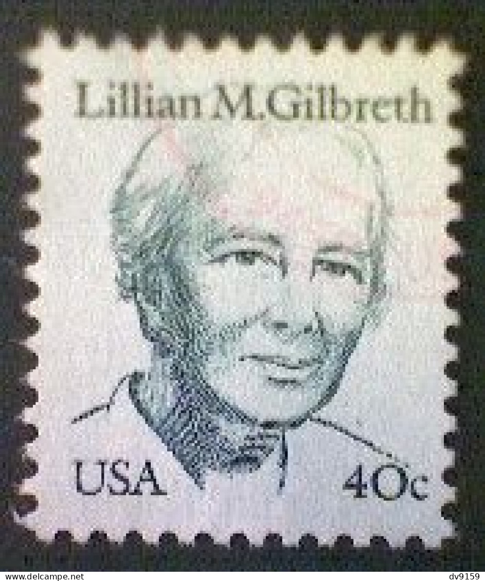 United States, Scott #1868, Used(o), 1984, Lilian Gilbreth, 40¢, Dark Green - Used Stamps