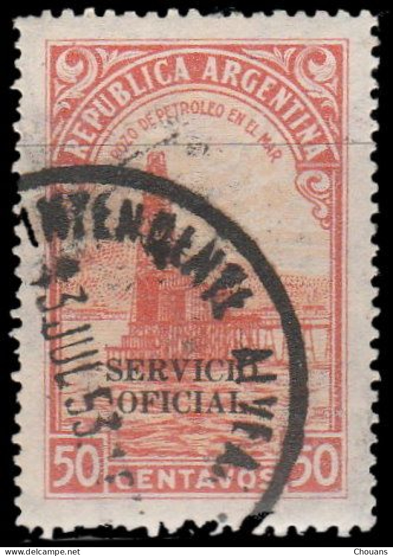 Argentine Service 1945. ~ S 357 - 50 C. Puit De Pétrole - Dienstzegels