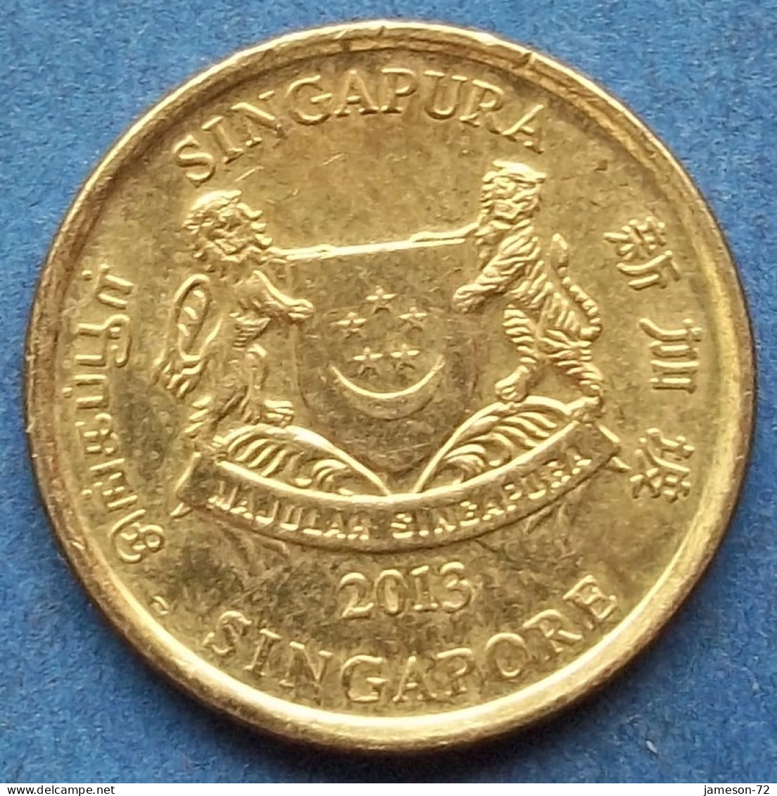 SINGAPORE - 5 Cents 2013 "Esplanade Theatre" KM# 345 Independent (1965) - Edelweiss Coins - Singapore