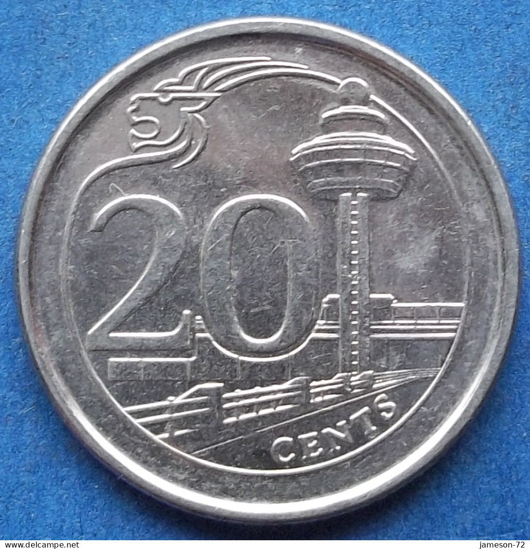SINGAPORE - 20 Cents 2013 "Changi Airport" KM# 347 Independent (1965) - Edelweiss Coins - Singapour
