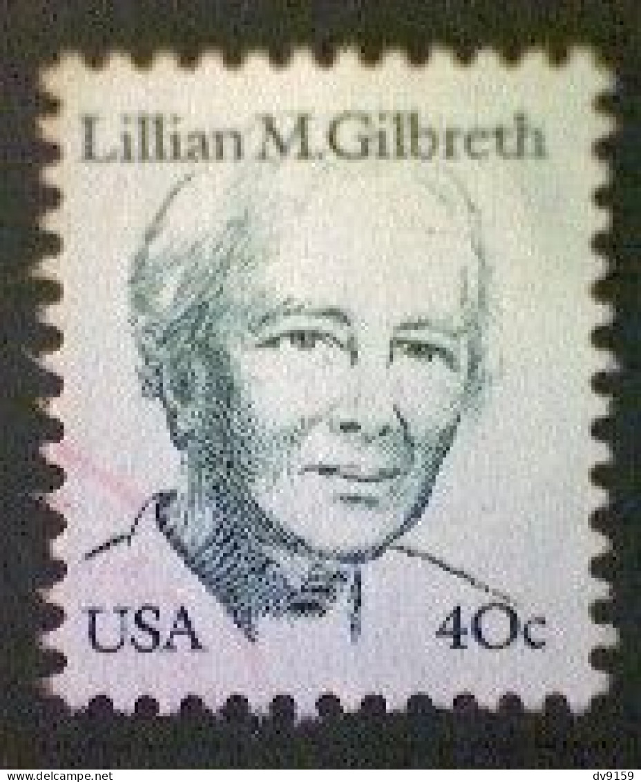 United States, Scott #1868, Used(o), 1984, Lilian Gilbreth, 40¢, Dark Green - Gebraucht