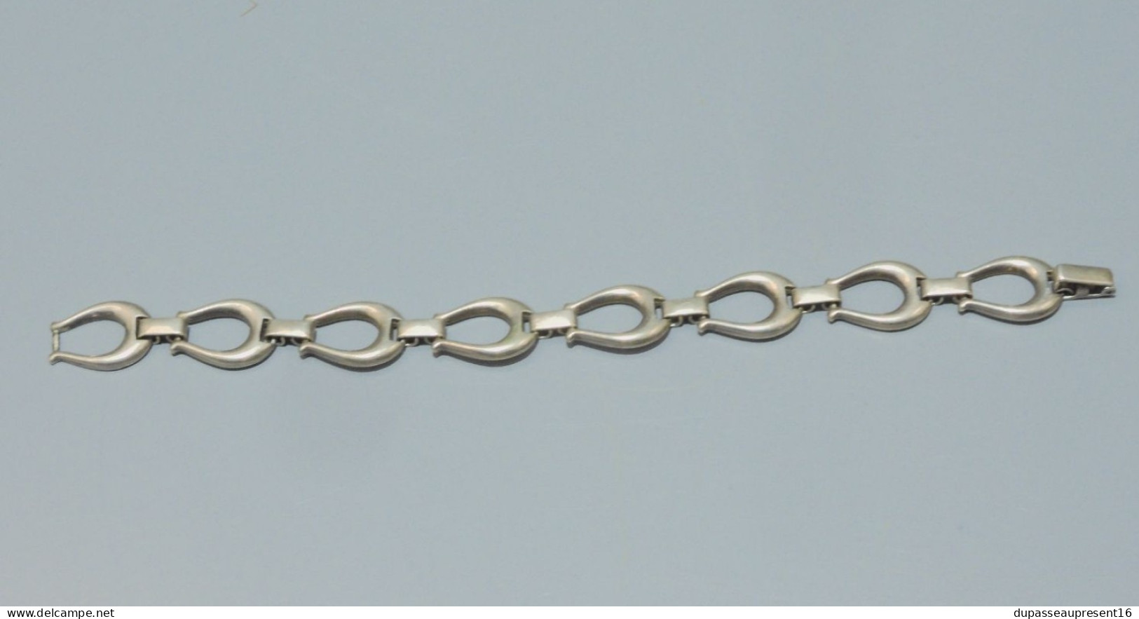 -ANCIEN BRACELET ARGENT 835e MAILLONS FERS A CHEVAUX FER A CHEVAL BIJOU ANCIEN  E - Bracelets