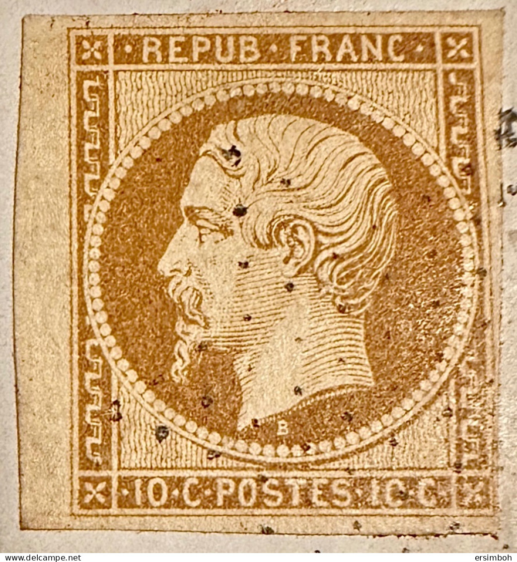 Pli Bande. N9 Bdf. Cote 1100€ - 1852 Louis-Napoléon