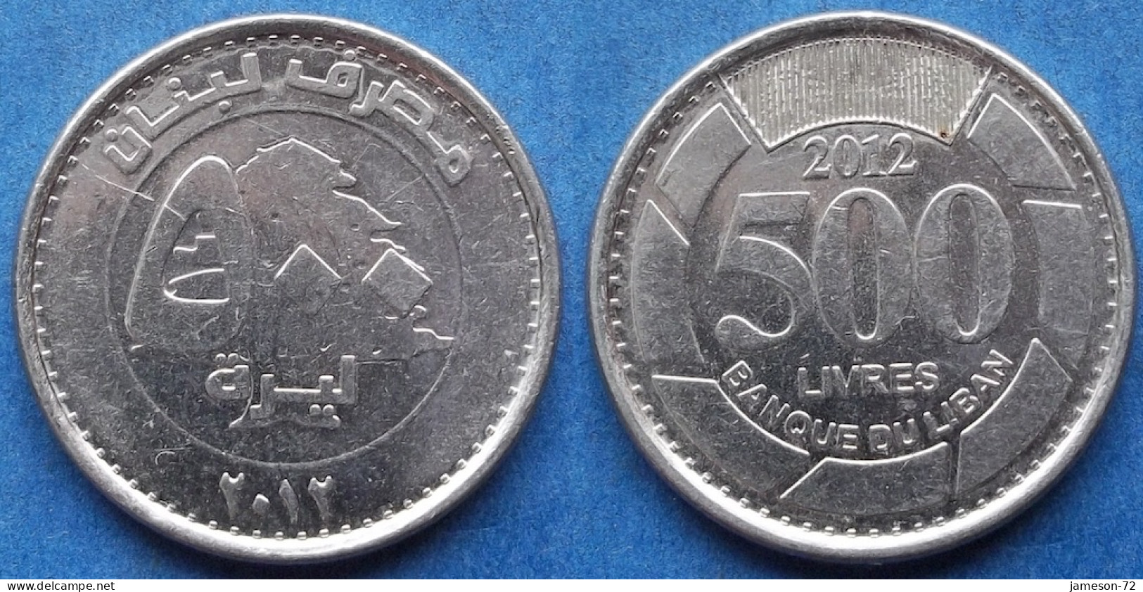 LEBANON - 500 Livres 2012 KM# 39a Independent Republic - Edelweiss Coins - Lebanon