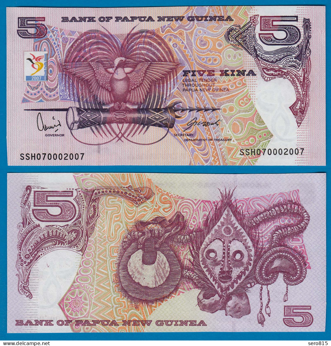 PAPUA New Guinea - 5 Kina (2007) UNC (1) Pick 34    (18129 - Andere - Oceanië