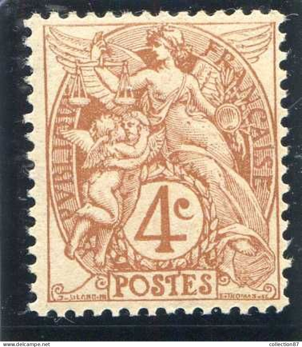 Réf 83 > FRANCE  TYPE BLANC < N° 110b * * Brun Foncé < Neuf Luxe * * MNH - 1900-29 Blanc