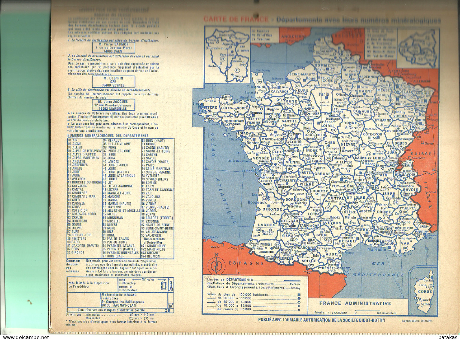 Almanach De La Poste 1973 - Grand Format : 1971-80