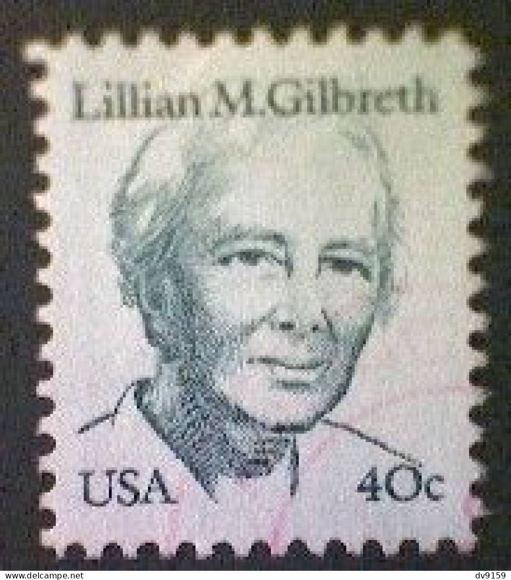 United States, Scott #1868, Used(o), 1984, Lilian Gilbreth, 40¢, Dark Green - Oblitérés