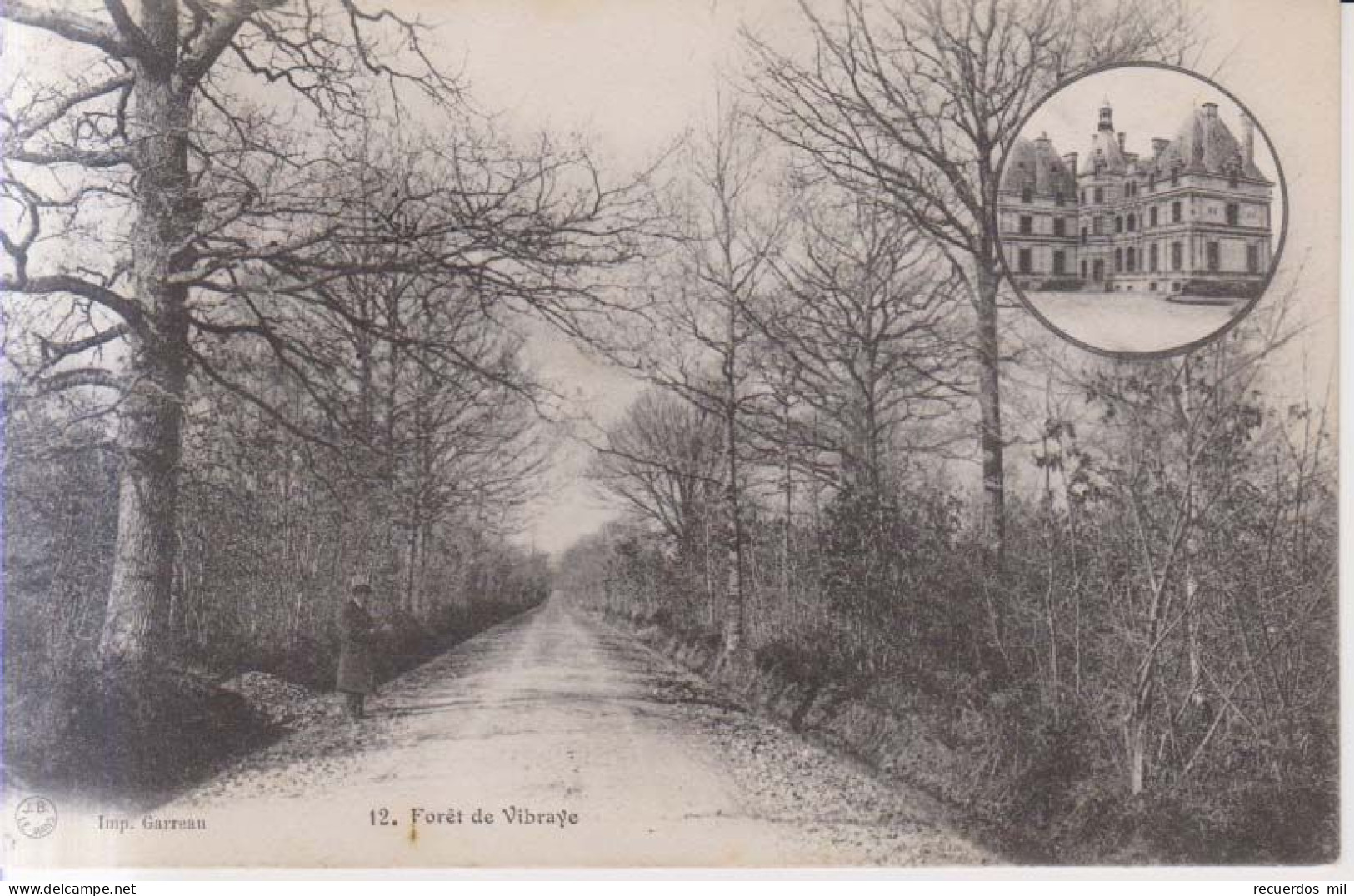 Foret De Vibraye   Carte Postale Animee  1906 - Vibraye