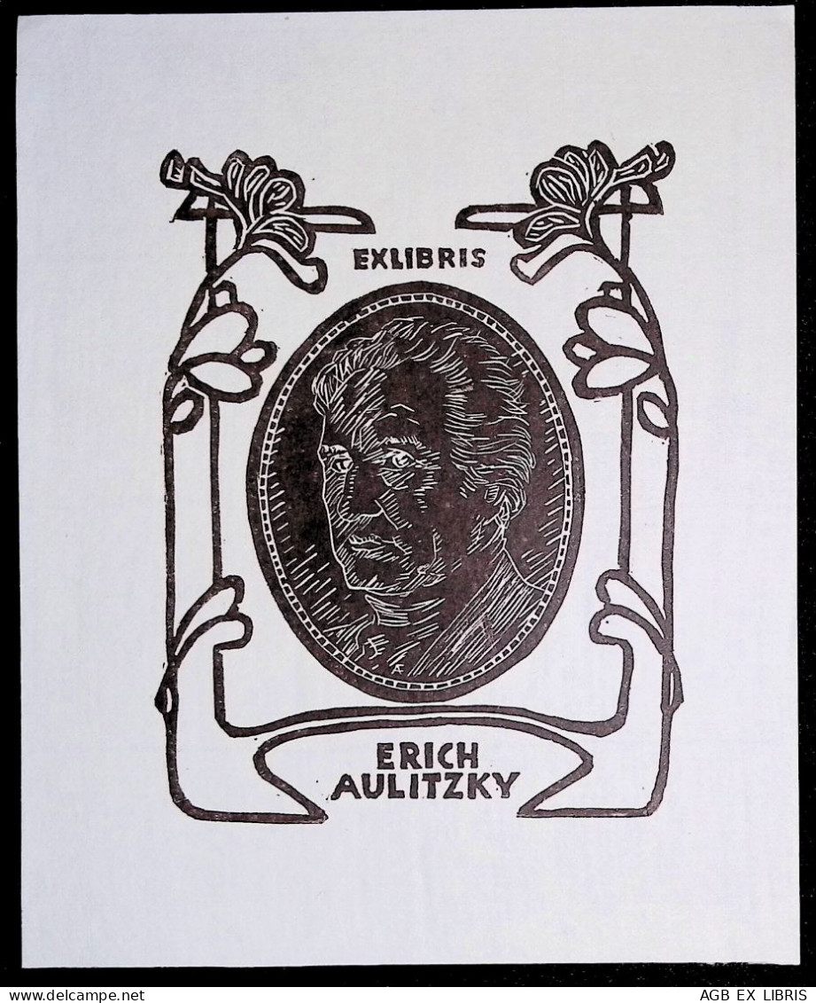 EX LIBRIS  ADOLF FRANZ Per ERICH AULITZKY L27b-F01 - Exlibris