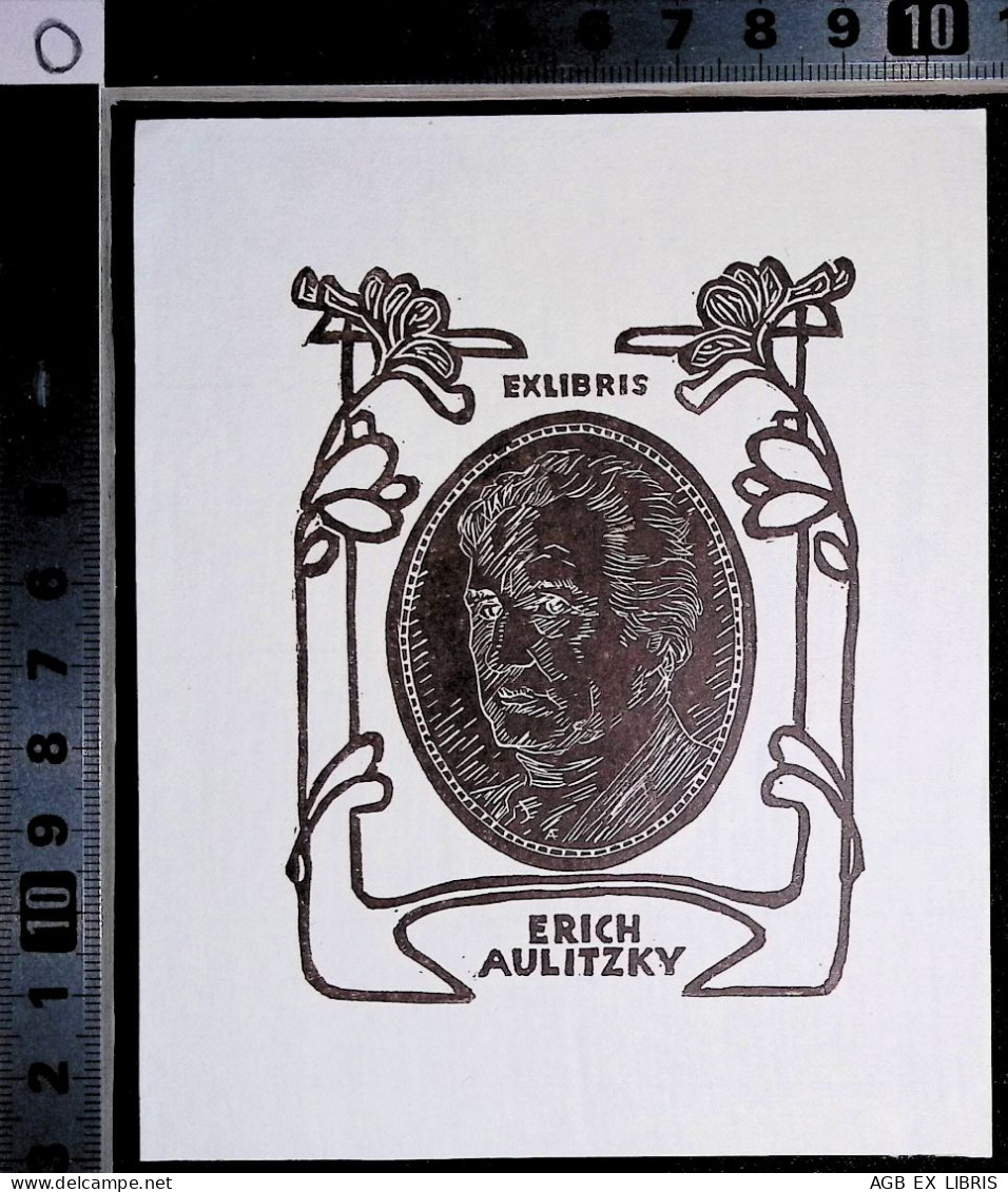 EX LIBRIS  ADOLF FRANZ Per ERICH AULITZKY L27b-F01 - Exlibris