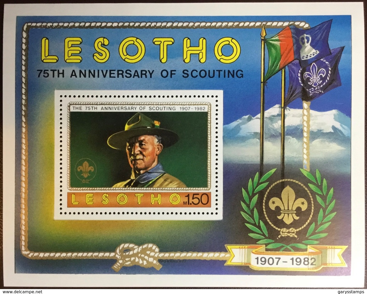 Lesotho 1982 Scouts Minisheet MNH - Lesotho (1966-...)