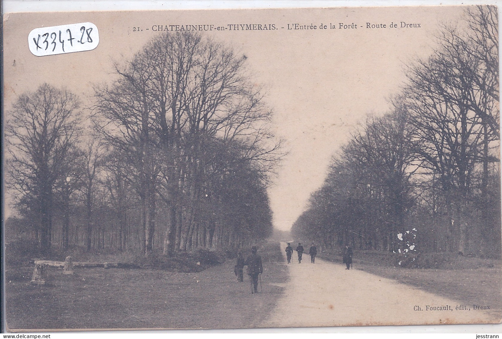 CHATEAUNEUF- EN-THYMERAIS- L ENTREE DE LA FORET- ROUTE DE DREUX - Châteauneuf