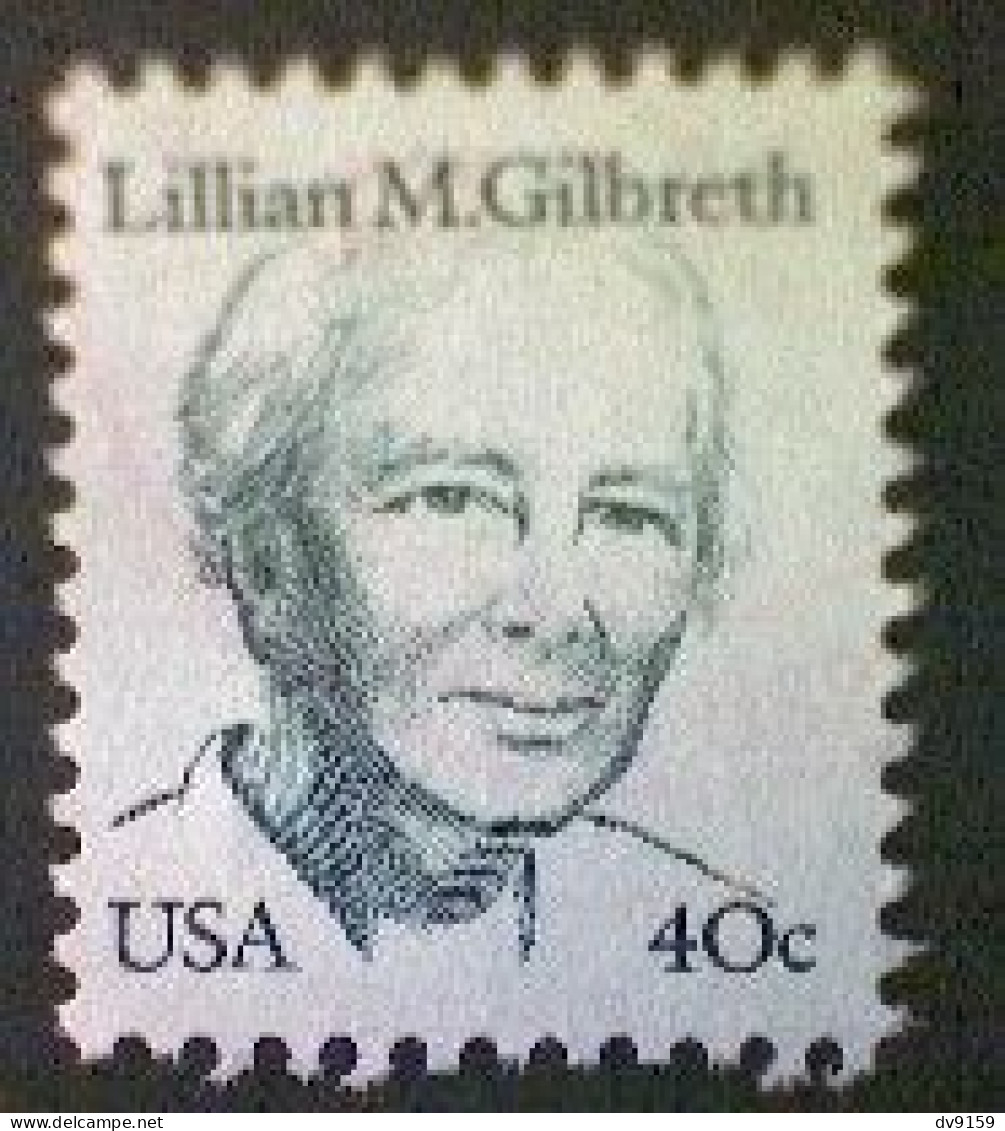 United States, Scott #1868, Used(o), 1984, Lilian Gilbreth, 40¢, Dark Green - Used Stamps