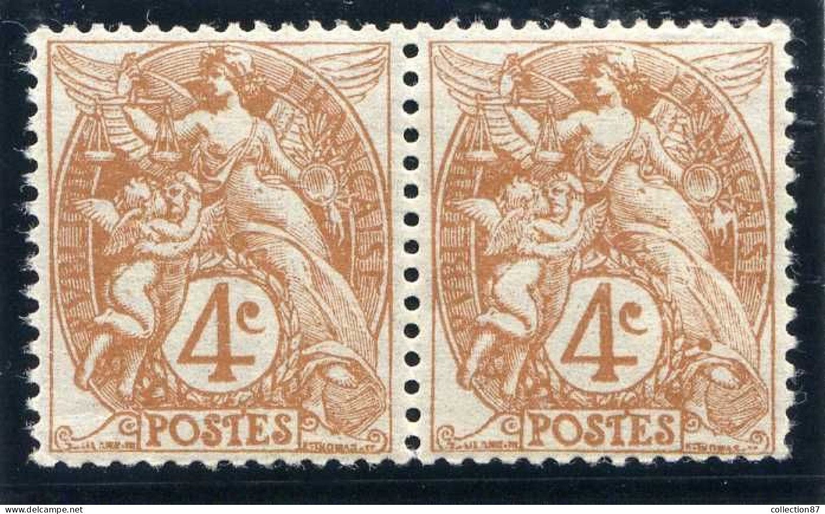 Réf 83 > FRANCE  TYPE BLANC < N° 110 * * Variété < Main Barrée + Tache En Bas Sur La Robe < Neuf Luxe * * MNH - 1900-29 Blanc