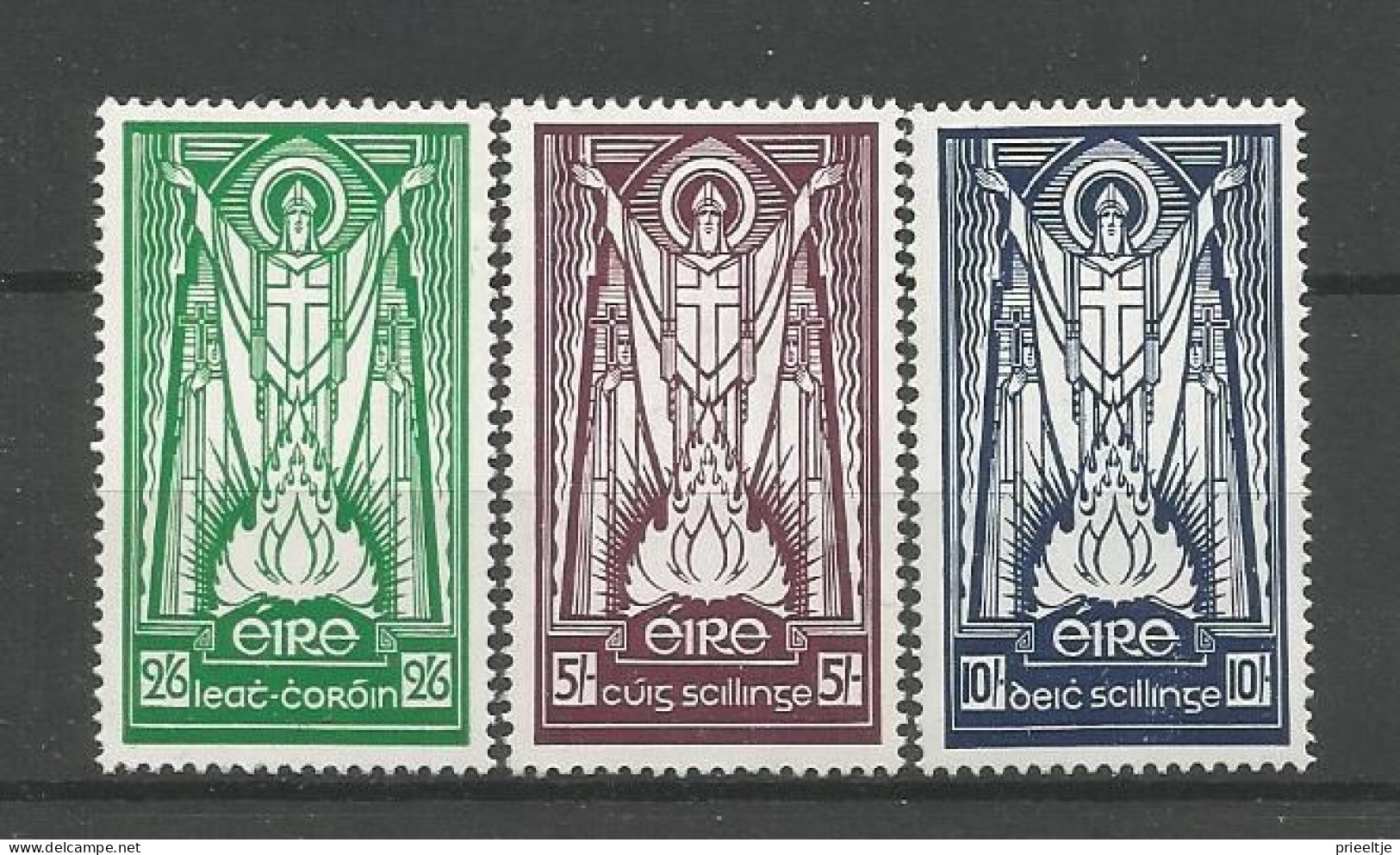 Ireland 1941-44 St Patrick Y.T. 90/92 T 14x14,5 ** - Unused Stamps