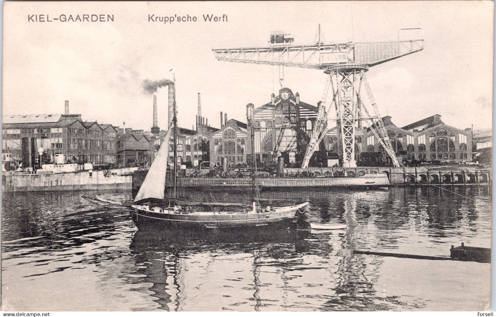 Kiel-Gaarden , Krupp'sche Werft (Datiert 1912) - Kiel