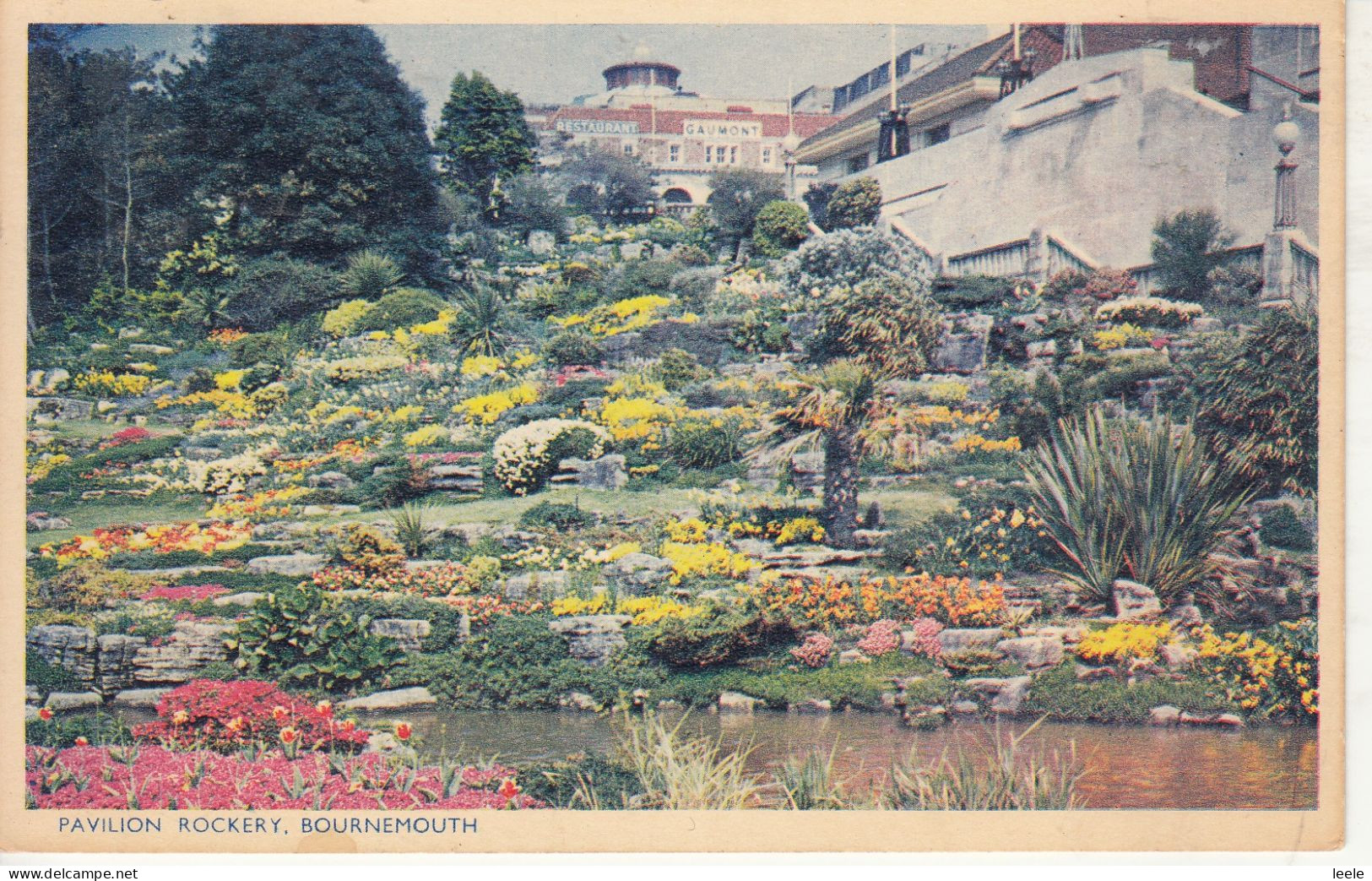 BU09. Vintage Postcard. Pavilion Rockery, Bournemouth. - Bournemouth (bis 1972)