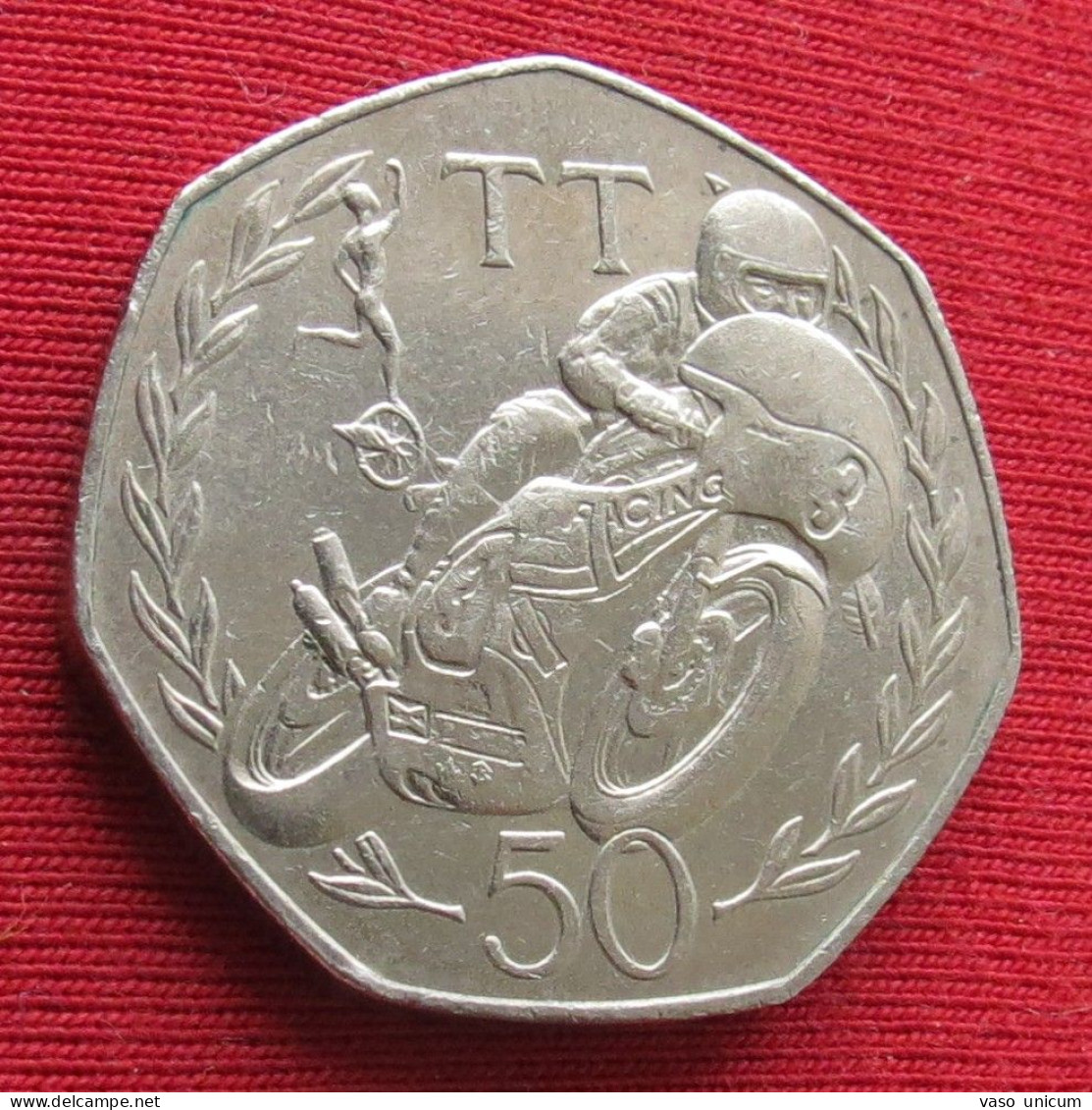 Isle Of Man 50 Pence 1981 TT Moto Racing - Eiland Man