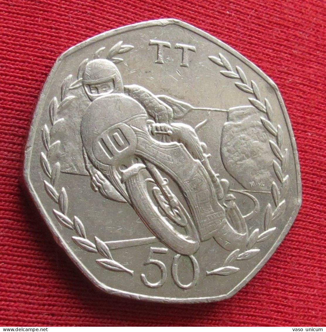 Isle Of Man 50 Pence 1982 TT Moto Racing - Eiland Man