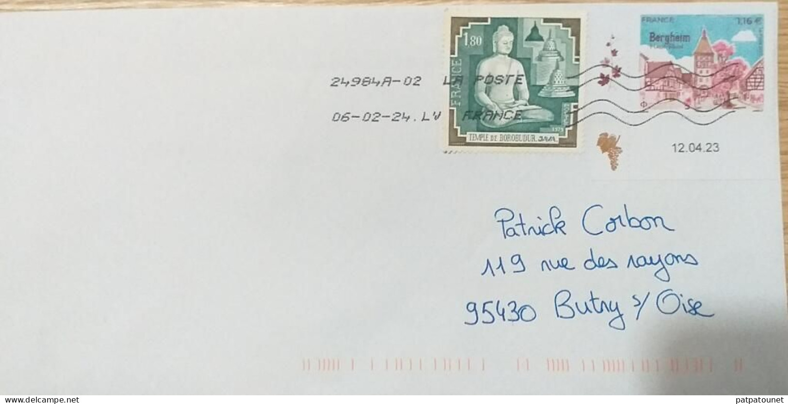 France Lettre 2023 2 Timbres - Lettres & Documents