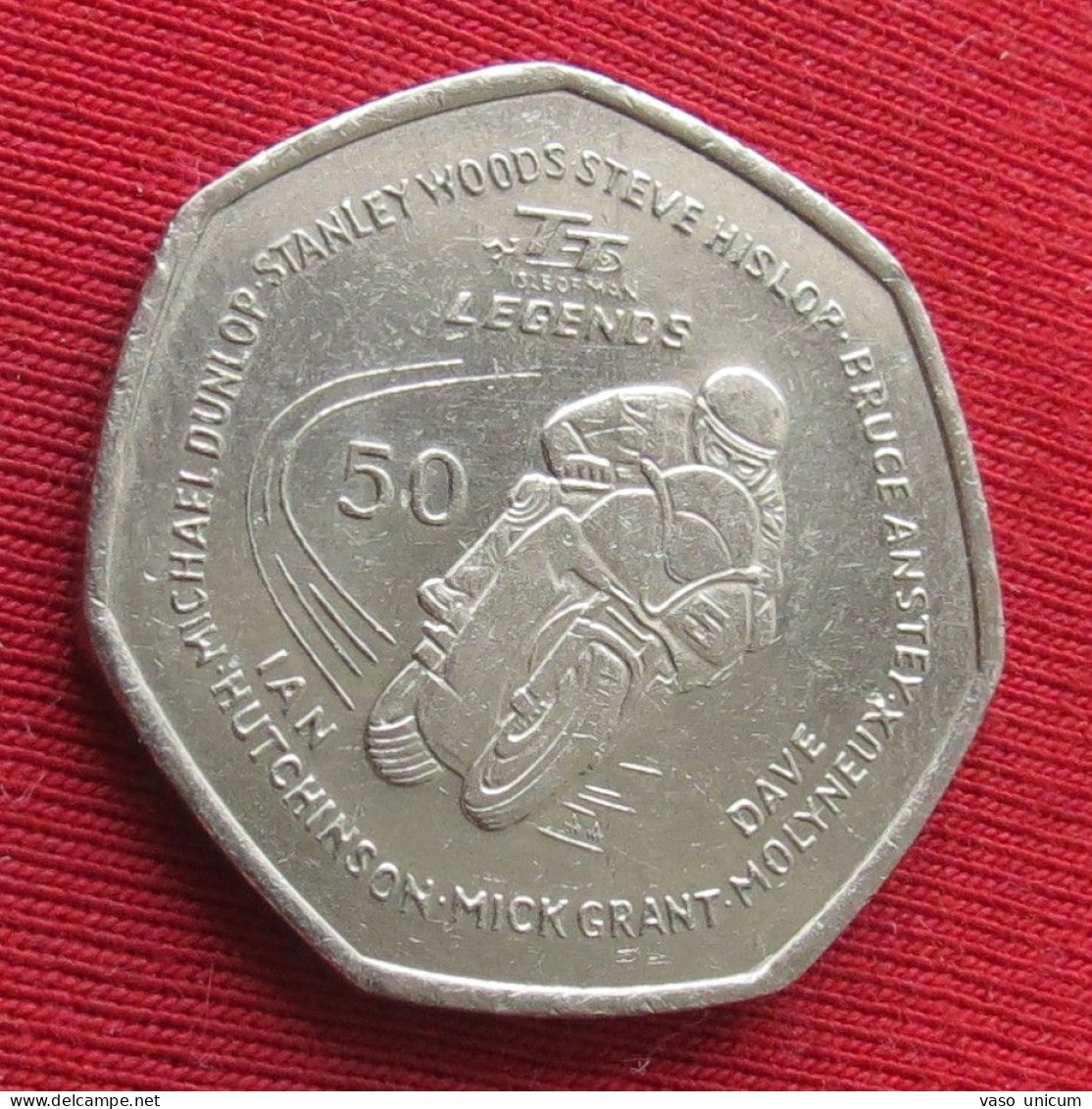 Isle Of Man 50 Pence 2016 TT Moto Racing - Eiland Man