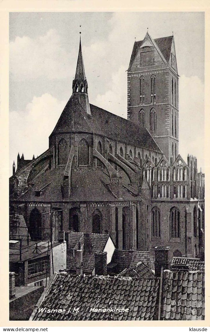 Wismar - Marienkirche Gel.1936 - Wismar