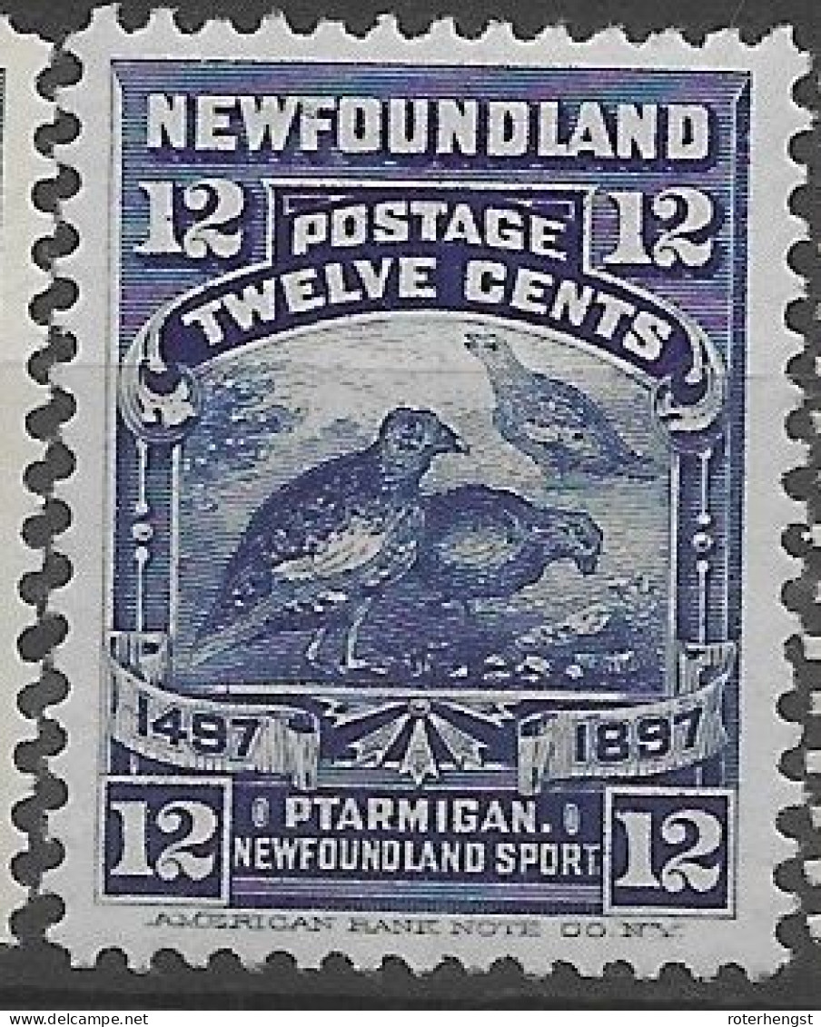 New Foundland Mlh * 50 Euros 1897 Birds - 1908-1947