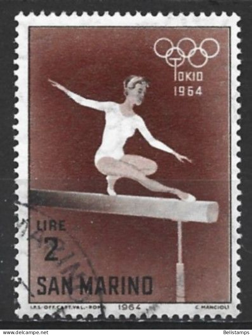 San Marino 1964. Scott #583 (U) Olympic Games, Tokyo, Woman Gymnast - Neufs