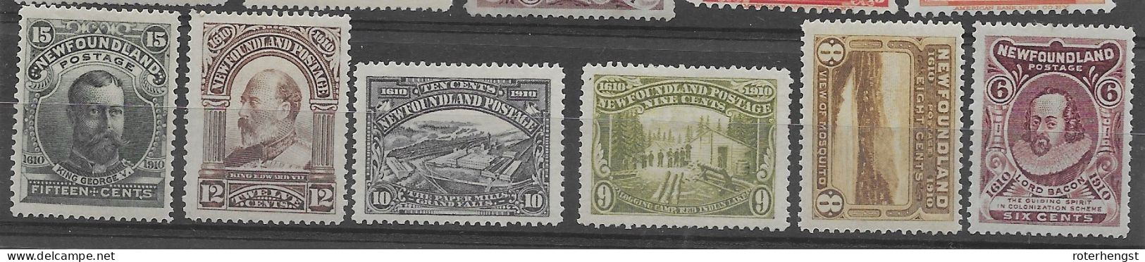 New Foundland Mint Hinged * 1911 Perf 14 Complete Set 500 Euros - 1908-1947