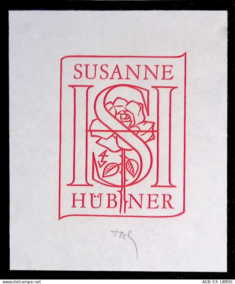 EX LIBRIS  GERHARD TAG Per SUSANNE HUBNER 1992 L27b-F01 - Exlibris