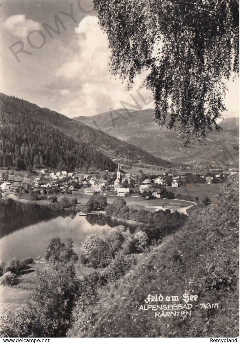 CARTOLINA  FELD AM SEE,CARINZIA,AUSTRIA-ALPENSEEBAD M.743-VIAGGIATA 1965 - Feldkirchen In Kärnten