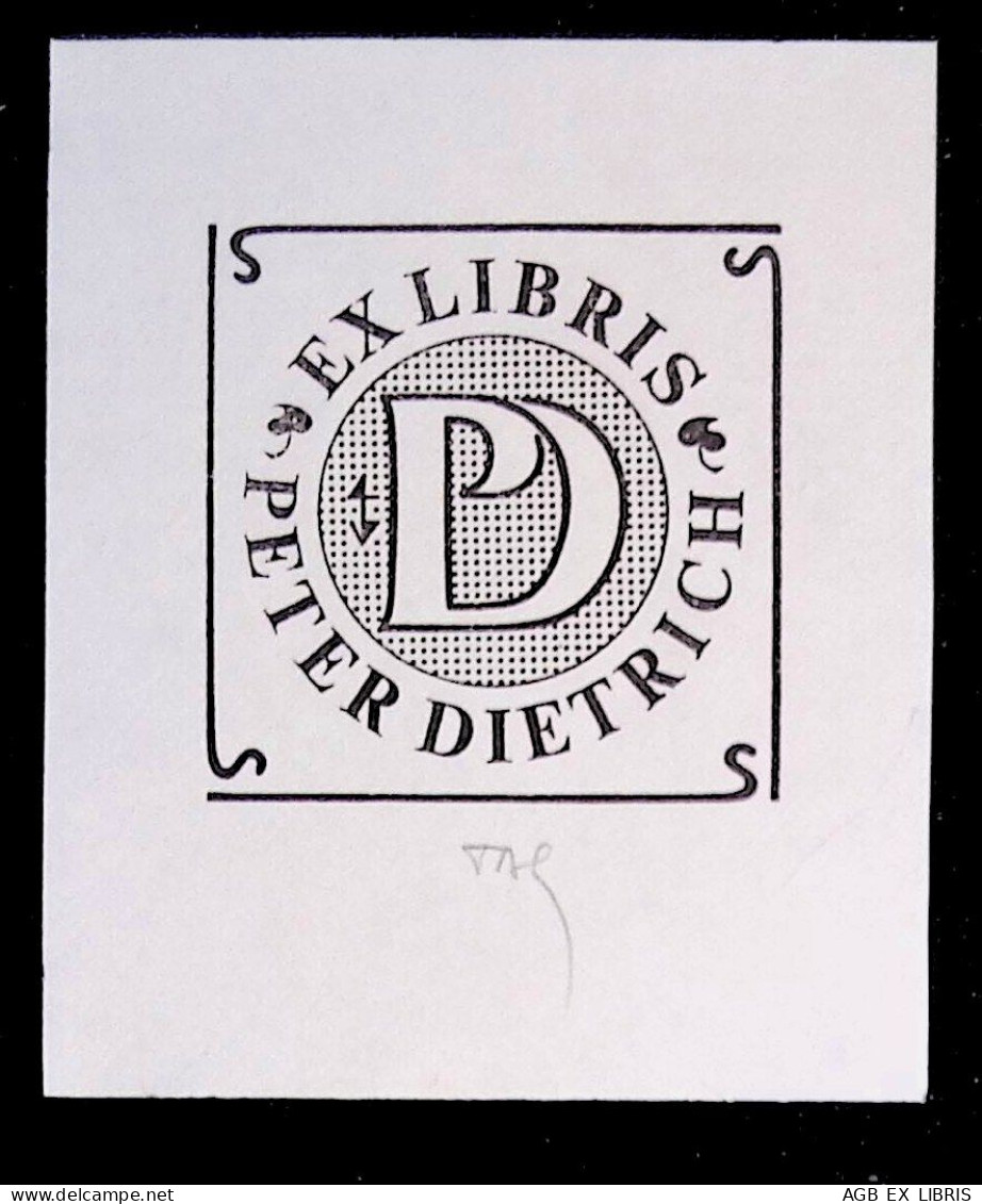 EX LIBRIS  GERHARD TAG Per PETER DIETRICH L27b-F01 - Exlibris