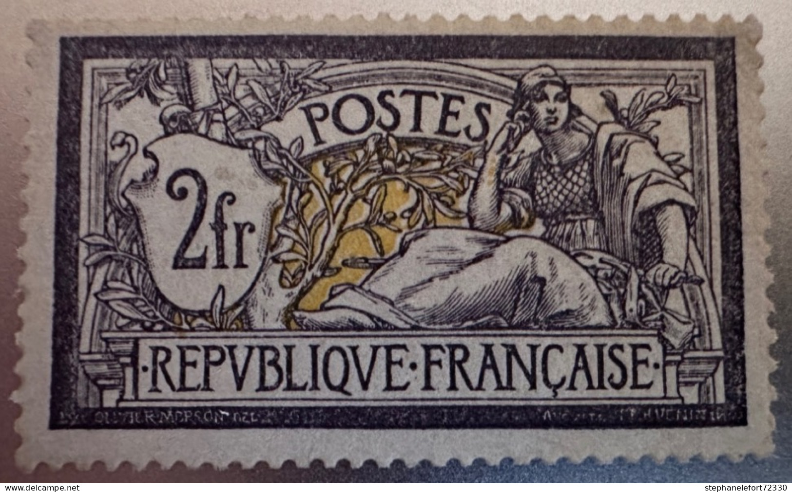 FRANCE 1900: Type Merson 2Fr Violet Et Jaune (Y&T 122) Neuf ** - Cote 3200 Euros - ....-1939