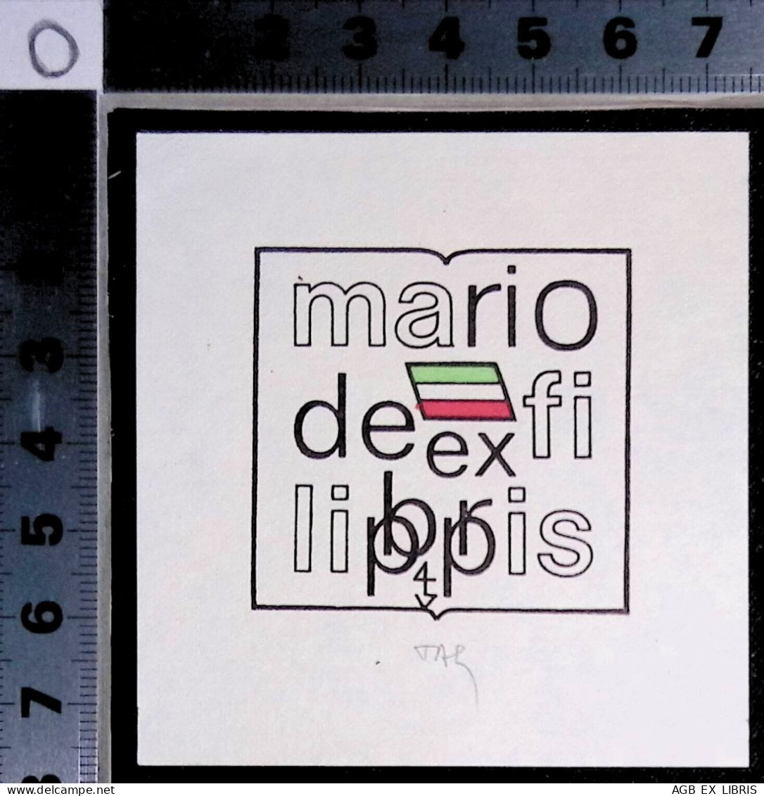 EX LIBRIS  GERHARD TAG Per MARIO DE FILIPPIS L27b-F01 - Exlibris