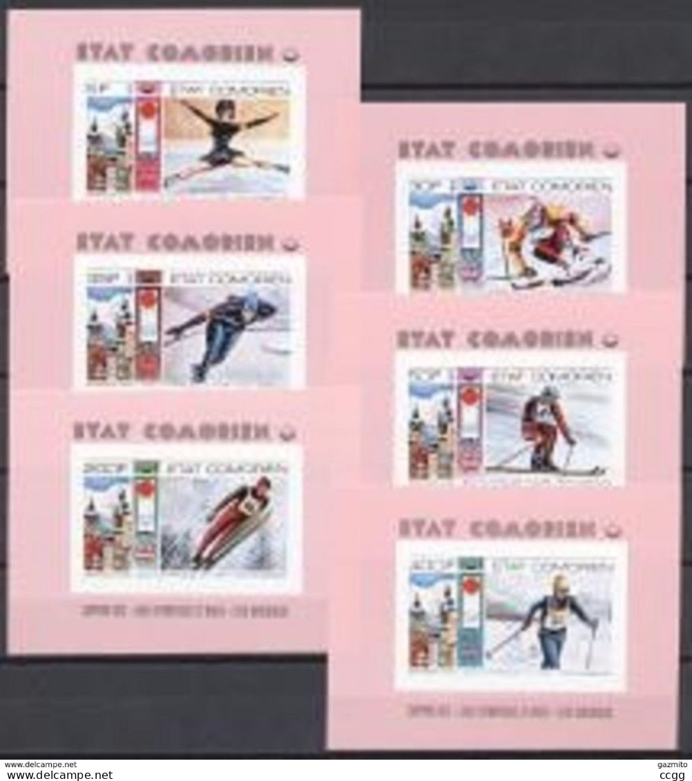 Olympische Spelen 1976 , Komoren - Zegels Deluxe  Postfris - Hiver 1976: Innsbruck