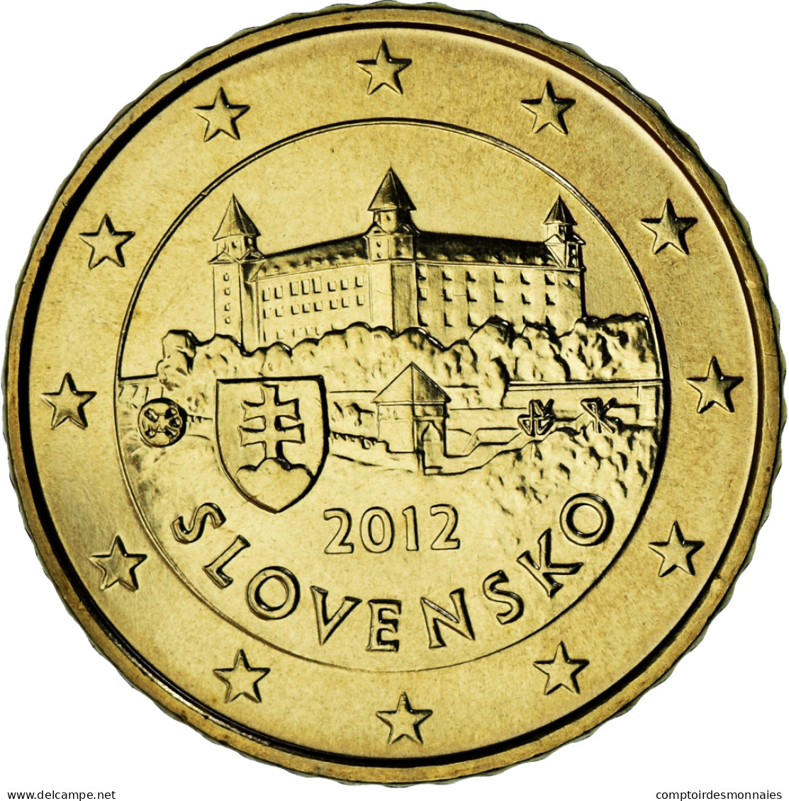 Slovaquie, 50 Euro Cent, 2012, Kremnica, BU, FDC, Or Nordique, KM:100 - Slowakije